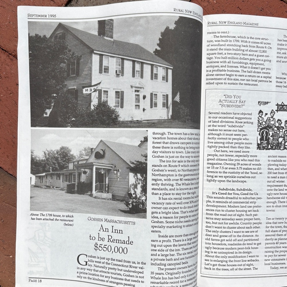 1995 Rural New England Magazine Homesteading Yankee Living History Newsletter - Picture 3 of 10